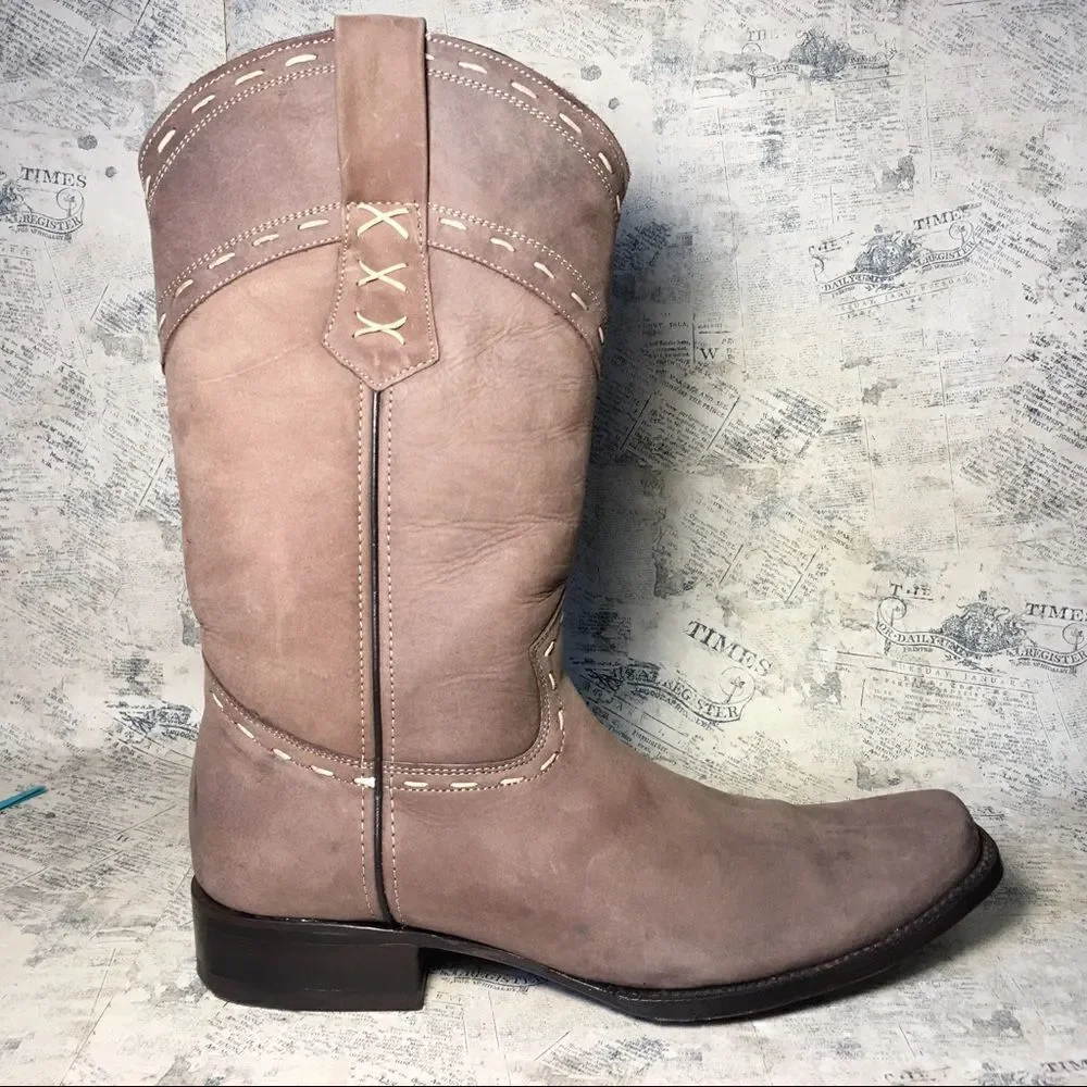 Denver Boots Genuine Cow Leather Ankle Boots Brown Casual Comfort Booties